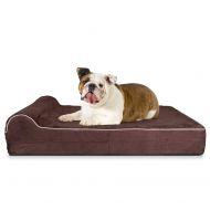 KOPEKS - Orthopedic Memory Foam Dog Bed With Pillow and Waterproof Liner & Anti-Slip Bottom