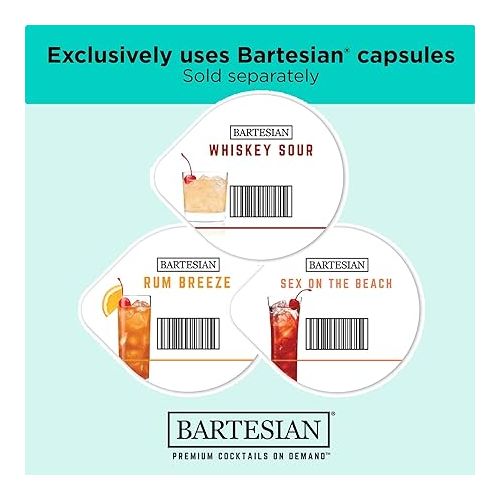  bev by BLACK+DECKER Cocktail Maker Machine and Drink Maker for Bartesian capsules (BEHB101)