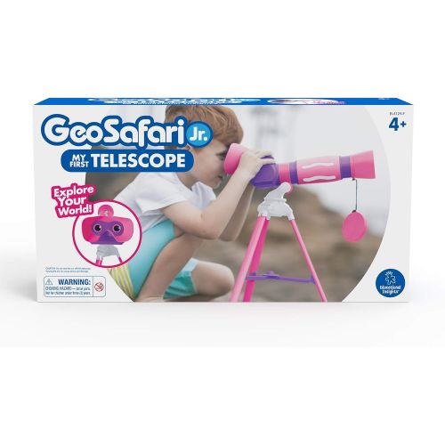  [아마존베스트]Educational Insights GeoSafari Jr. My First Telescope (Pink), STEM Toy for Kids, Telescope for Kids, Ages 4+