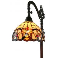 Amora Lighting AM272FL11 Tiffany-Style Victorian Reading Floor Lamp, 62