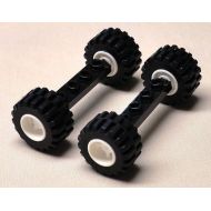 LEGO 21mm x 12mm Set of Two Axles with Wheels and Tires
