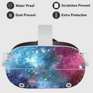 [아마존베스트]MATTAY Oculus Quest 2 VR Headset and Controller Sticker, Vinyl Decal Skin for VR Headset and Controller, Virtual Reality Protective Accessories - Starry Galaxy