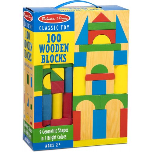  Melissa & Doug 100-Piece Wood Blocks Set