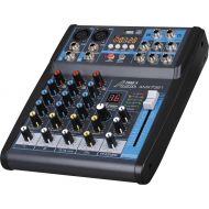 [아마존베스트]Audio2000S AMX7321-Professional Four-Channel Audio Mixer with USB Interface, Bluetooth, and DSP Sound Effects (AMX7321)