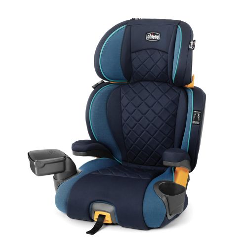 치코 Chicco KidFit Zip Plus 2-in-1 Belt Positioning Booster Car Seat - Seascape, Blue , 16.5x18.75x32.75 Inch (Pack of 1)