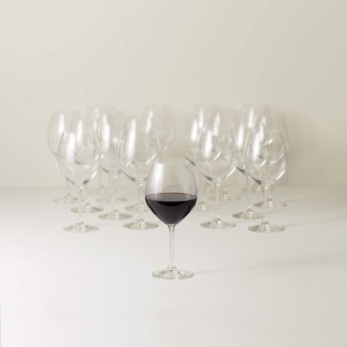 레녹스 Lenox Tuscany Classics 18-Piece Red Wine Glass Set, 16.90 LB, Clear