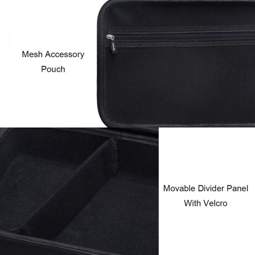  Aproca Hard Travel Storage Case Bag Fit DR.J Professional HI-04 1080P Supported 4Inch Mini Projector (Black)