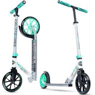 Madd Gear Kruzer 200 Complete Commuter Scooter ? Huge 200mm Smooth Rolling Wheels - Adjustable Height T-Bar Scooter for Kids and Adults - Weight Capacity up to 220 lbs for Boys and Girls of All Ages