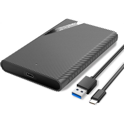  ORICO 2.5 inch External Hard Drive Enclosure USB3.1 Gen1 Type-C to SATA for 7/9.5mm HDD/SSD Tool Free Max 4TB Support UASP Compatible with PS4,Xbox,PC,TV,Samsung,WD -2521C3
