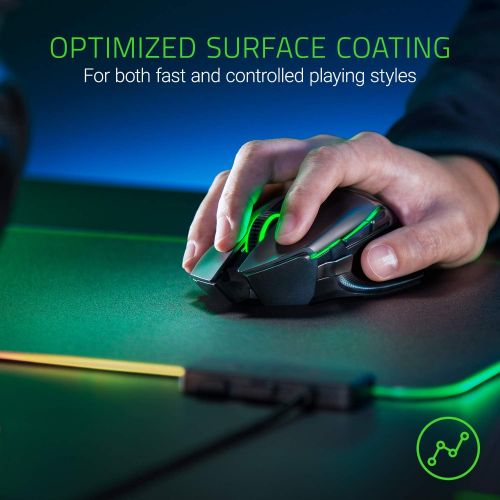 레이저 Razer Firefly Hard V2 RGB Gaming Mouse Pad: Customizable Chroma Lighting - Built-in Cable Management - Balanced Control & Speed - Non-Slip Rubber Base