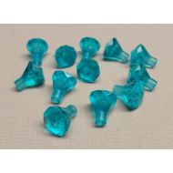 LEGO 1 x 1 Rock 24 Facet Jewel Treasure Gem Trans Light Blue - 12 Pack