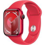 Apple Watch Series 9 [GPS + Cellular 41mm] Smartwatch with (Product) RED Aluminum Case with (Product) RED Sport Band S/M. Fitness Tracker, Blood Oxygen & ECG Apps, Always-On Retina Display (Renewed)