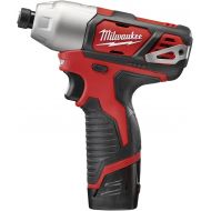 Milwaukee Electric Tool 2462-22 Milwaukee M12 Cordless Impact Driver Kit, 12 V