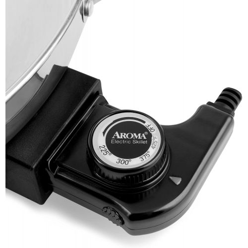  [아마존베스트]Aroma Housewares AFP-1600S Gourmet Series Stainless Steel Electric Skillet