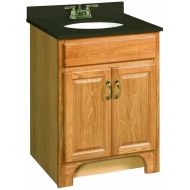 Design House 530386 Richland 2 Door Ready-To-Assemble Vanity, Nutmeg Oak, 24-Inch by 21-Inch