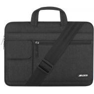 [아마존베스트]MOSISO Laptop Shoulder Bag Compatible with 13-13.3 inch MacBook Pro, MacBook Air, Notebook Computer, Polyester Flapover Briefcase Sleeve Case, Black