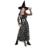 Amscan Cosmic Witch Halloween Costume for Kids Includes Dress with Attached Belt and Hat