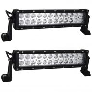 Willpower 2 PCS 13 in 16 inch 72W Spot Flood Combo LED Work Light Bar for Truck Car ATV SUV 4X4 Jeep Truck Driving Lamp