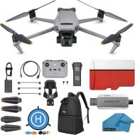DJI Mavic 2 PRO Drone Quadcopter, with ND, Cpl Lens Filters, Waterproof Hard Case and Backpack, 64GB SD Card, VR Goggles, with Hasselblad Video Camera Gimbal Bundle Kit with Must H