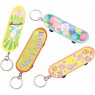 Amscan Easter Plastic Skateboard with Keychain, One Size, Multicolor