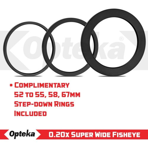  Opteka 0.20X Professional AF Fisheye Bundle with Microfiber and Lens Pen for Nikon D5, D4, Df, D850, D810, D750, D610, D500, D7500, D7200, D5600, D5500, D5300, D3500, D3400, D3300