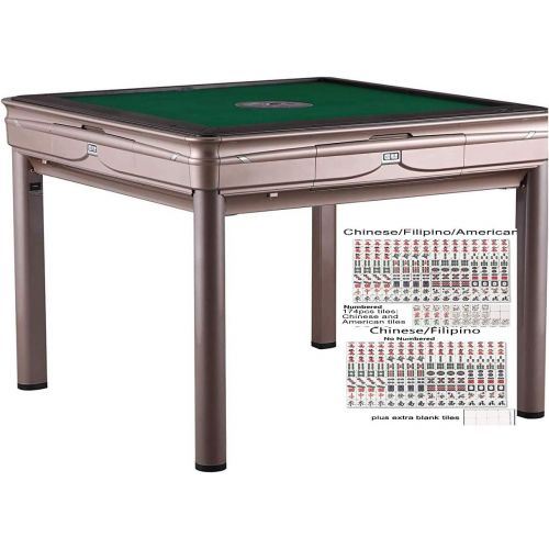  [아마존베스트]Usamjtable TRYHO 宣和麻Simple Style 4-Legged Automatic Mahjong Table Hard Tabletop Cover Chinese Filipino American Style All Fit No More Shuffling,More Rounds