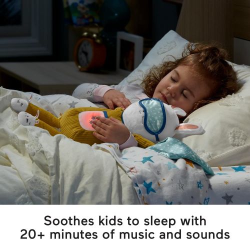  Fisher-Price Hoppy Soother & Sleep Trainer, Plush Musical Toddler Toy with Sleep Training Tool Lights and Sounds