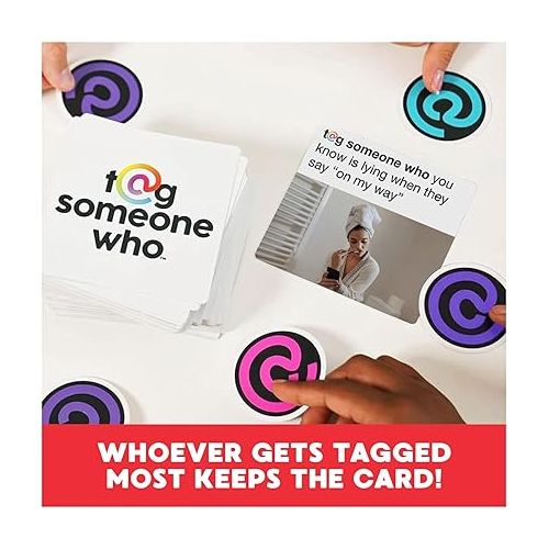  Spin Master Games Tag Someone Who - The Online Phenomenon, Now A Hilarious Party Game for Friends, Family, College, Birthdays & More, for Adults 18+