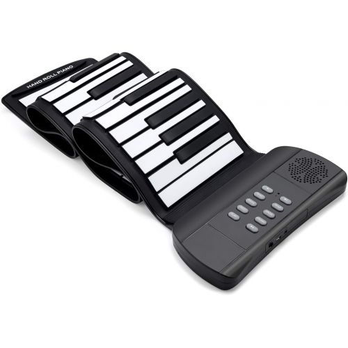  [아마존베스트]Lujex Roll Up Piano Foldable Piano Flexible Soft Electric Digital Roll Up Keyboard Piano for Beginners