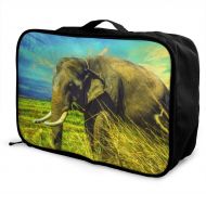 Edward Barnard-bag Elephant Grass Walk Travel Lightweight Waterproof Foldable Storage Carry Luggage Large Capacity Portable Luggage Bag Duffel Bag