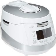 Cuckoo Induction Heating Pressure Rice Cooker - 18 built-in programs including Glutinous, GABA, Mixed, Sushi and more, Non-Stick Coating, Made in Korea, White/Silver, 6 Cups