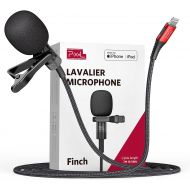 Pixel Professional Lavalier Microphone Omnidirectional Condenser Mic for iPhone/iPad(Apple MFi-Certified) Easy Clip-on Lapel Mic for YouTube, Interview, Conference, Video Recording