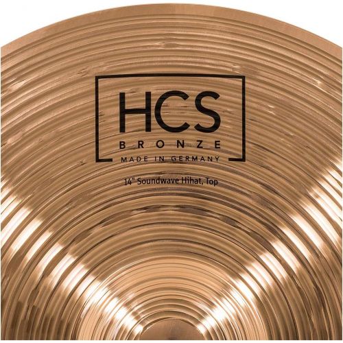  [아마존베스트]Meinl HCS Bronze 14 inch Soundwave HiHat Set - B8 Bronze Alloy - Traditional Finish: Made in Germany - Includes Hi-Hat Machine
