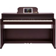 [아마존베스트]The ONE Music Group Smart Pro Weighted 88 Upgraded, Grand Graded Hammer Action Synthetic Ivory Keys, Digital Upright Home Piano, Rosewood (TOP2R)