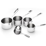 All-Clad Kitchen Accessories Stainless Steel Measuring Cup Set 5 Piece Cookware, Pots and Pans, Dishwasher Safe Silver
