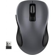 [아마존베스트]WisFox 2.4G Wireless Mouse for Laptop, Ergonomic Computer Mouse with USB Receiver and 3 Adjustable Levels, 6 Button Cordless Mouse Wireless Mice for Windows Mac PC Notebook (Grey)