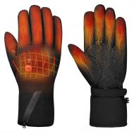 Sun Will Heated Gloves Electric Hand Warmer Rechargeable Powered Li-ion Battery up to 6 Hours, Snow Winter Warm Outdoor Cycling, Motorcycle, Hiking, Snowboarding,Men Women