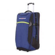 SwissGear SWISSGEAR Extra-Large Lightweight Rolling Duffel | 8-Day Capacity Wheeled, Soft-Shell Luggage | Mens and Womens - Blue/Green