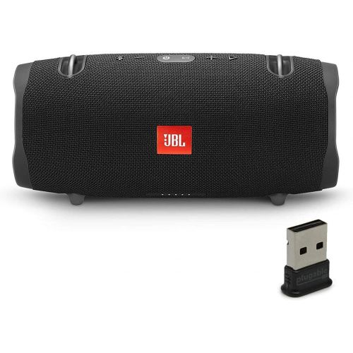 제이비엘 JBL Xtreme 2 Portable Bluetooth Waterproof Speaker Bundle with Plugable USB 2.0 Bluetooth Adapter - Black