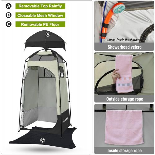  [아마존베스트]G4Free Privacy Shelter Tents Dressing Changing Room Deluxe Shower Toilet Camping