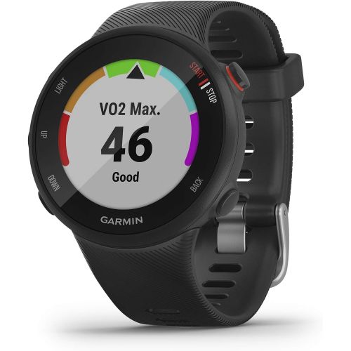 가민 [아마존베스트]Garmin Forerunner 45S, 39mm Easy-to-use GPS Running Watch with Coach Free Training Plan Support, Black