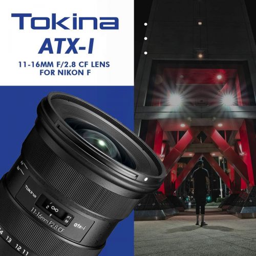  Tokina ATX-i 11-16mm f/2.8 CF Lens for Nikon F + Professional Camera Shoulder Strap, Medium Pouch Bag for DSLR Camera Lens, Table Top/Hand Grip Tripod, UV Filter & Deluxe Cleaning