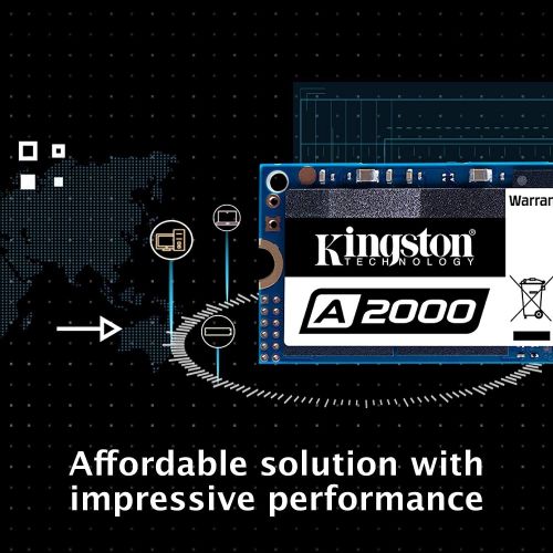  [아마존베스트]Kingston 500GB A2000 M.2 2280 Nvme Internal SSD PCIe Upto 2000MB/S with Full Security Suite SA2000M8/500G