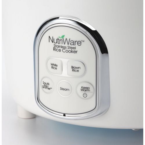  [아마존베스트]Aroma Housewares NutriWare 14-Cup (Cooked) Digital Rice Cooker and Food Steamer, White