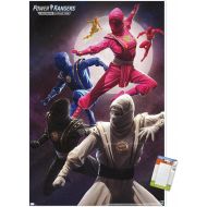 Trends International Power Rangers-Ninja Wall Poster, 14.725 x 22.375, Premium Poster & Mount Bundle