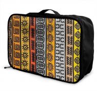 HFXFM African Tribal Pattern Travel Pouch Carry-on Duffel Bag Waterproof Portable Luggage Bag Attach to Suitcase
