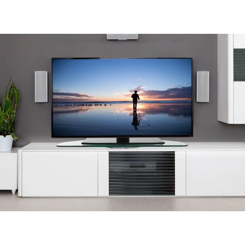  [아마존베스트]Mount-It! TV Turntable Stand | Rotating Swivel TV Base for 32-55 Inch TVs | TV Lazy Susan | Two Leg TV Swivel Base 8 mm Thick Tempered Glass, Clear