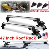 Lifetime Roof Rack Crossbars 47” Universal Cross Rack - Carry Your Canoe, Kayak, Cargo Safely with Aerodynamic Design - Mounts to The Rooftop of | with Side Rails for 1992-2017 Toyota Camry