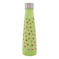 Sip by Swell 200115331 Insulated, Double-Walled Stainless Steel Water Bottle, Watermelon Cooler 15oz