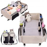 Marketworldcup 3 in 1 Portable Infant Baby Bassinet Diaper Bag Changing Station Nappy Travel